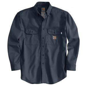 Carhartt Flame Resistant Long Sleeve Twill Shirt with Pocket Flaps for Men